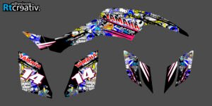 ADHESIVOS Y PEGATINAS DE VINILO PARA YAMAHA RAPTOR 350 Rt003-03