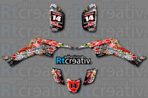 ADHESIVOS Y PEGATINAS DE VINILO PARA HONDA TRX 400 Rt005-01