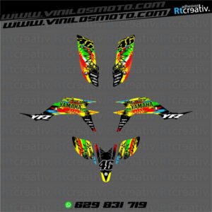 ADHESIVOS Y PEGATINAS DE VINILO PARA YAMAHA YFZ 450 Rt001-01