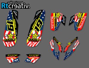 ADHESIVOS Y PEGATINAS DE VINILO PARA POLARIS PREDATOR 500 Rt001-01