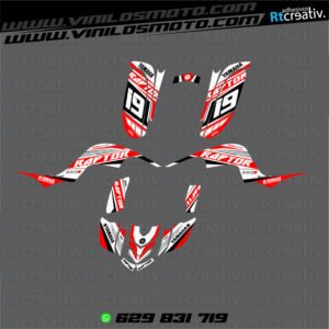 ADHESIVOS Y PEGATINAS DE VINILO PARA YAMAHA RAPTOR 660 Rt001-02