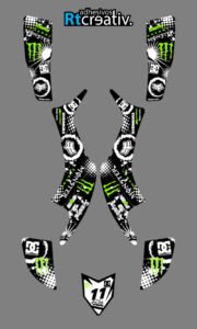 ADHESIVOS Y PEGATINAS DE VINILO PARA HONDA TRX 400 Rt001-02