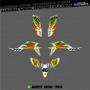ADHESIVOS Y PEGATINAS DE VINILO PARA YAMAHA YFZ 450 Rt001-01