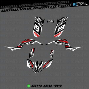 ADHESIVOS Y PEGATINAS DE VINILO PARA YAMAHA RAPTOR 660 Rt001-18