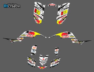 ADHESIVOS Y PEGATINAS DE VINILO PARA YAMAHA RAPTOR 660 Rt002-01
