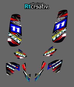 ADHESIVOS Y PEGATINAS DE VINILO PARA POLARIS PREDATOR 500 Rt002-01