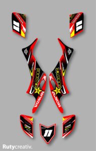 ADHESIVOS Y PEGATINAS DE VINILO PARA HONDA TRX 400 Rt002-01