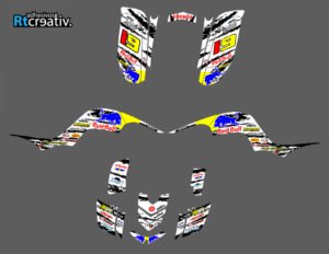 ADHESIVOS Y PEGATINAS DE VINILO PARA YAMAHA RAPTOR 660 Rt002-02