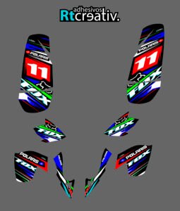 ADHESIVOS Y PEGATINAS DE VINILO PARA POLARIS PREDATOR 500 Rt002-02