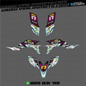 ADHESIVOS Y PEGATINAS DE VINILO PARA YAMAHA YFZ 450 Rt002-04
