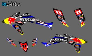 ADHESIVOS Y PEGATINAS DE VINILO PARA HONDA TRX 450 Rt002-01