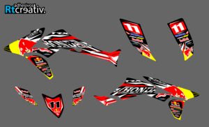 ADHESIVOS Y PEGATINAS DE VINILO PARA HONDA TRX 450 Rt002-03