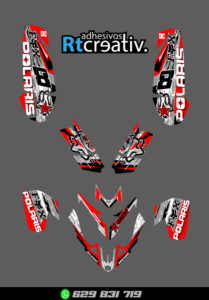 ADHESIVOS Y PEGATINAS DE VINILO PARA POLARIS PREDATOR 500 Rt003-01