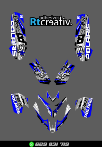 ADHESIVOS Y PEGATINAS DE VINILO PARA POLARIS PREDATOR 500 Rt003-04