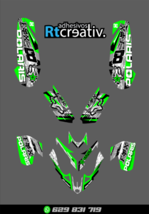 ADHESIVOS Y PEGATINAS DE VINILO PARA POLARIS PREDATOR 500 Rt003-05
