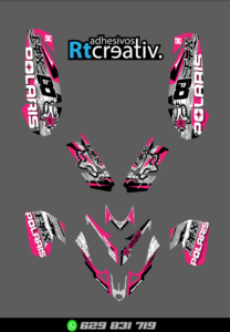 ADHESIVOS Y PEGATINAS DE VINILO PARA POLARIS PREDATOR 500 Rt003-06