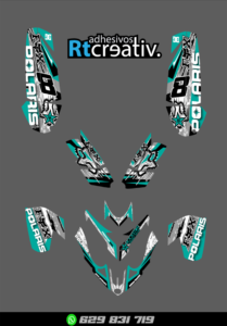 ADHESIVOS Y PEGATINAS DE VINILO PARA POLARIS PREDATOR 500 Rt003-08