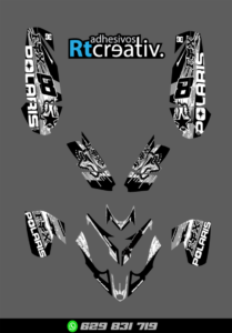 ADHESIVOS Y PEGATINAS DE VINILO PARA POLARIS PREDATOR 500 Rt003-09
