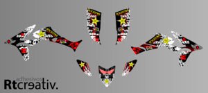 ADHESIVOS Y PEGATINAS DE VINILO PARA HONDA TRX 450 Rt003-01