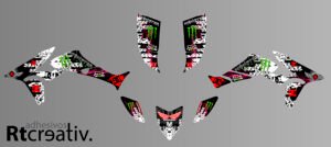 ADHESIVOS Y PEGATINAS DE VINILO PARA HONDA TRX 450 Rt003-03