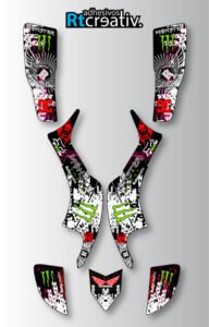 ADHESIVOS Y PEGATINAS DE VINILO PARA HONDA TRX 400 Rt004-01