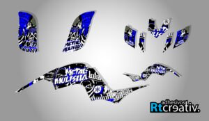 ADHESIVOS Y PEGATINAS DE VINILO PARA YAMAHA RAPTOR 660 Rt004-02