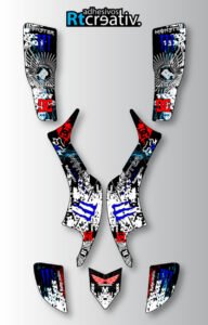 ADHESIVOS Y PEGATINAS DE VINILO PARA HONDA TRX 400 Rt004-02