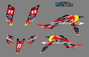 ADHESIVOS Y PEGATINAS DE VINILO PARA YAMAHA YFZ 450 Rt004-03