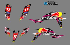 ADHESIVOS Y PEGATINAS DE VINILO PARA YAMAHA YFZ 450 Rt004-04