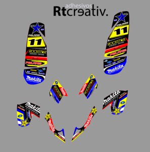 ADHESIVOS Y PEGATINAS DE VINILO PARA POLARIS PREDATOR 500 Rt005-02