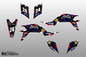 ADHESIVOS Y PEGATINAS DE VINILO PARA YAMAHA YFZ 450 Rt005-03