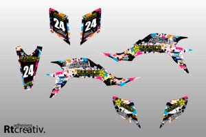 ADHESIVOS Y PEGATINAS DE VINILO PARA YAMAHA YFZ 450 Rt005-04