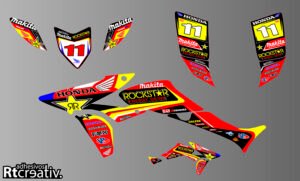 ADHESIVOS Y PEGATINAS DE VINILO PARA HONDA TRX 450 Rt005-01