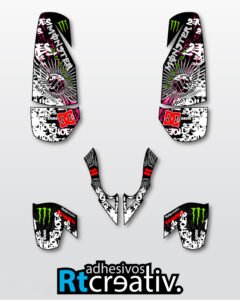 ADHESIVOS Y PEGATINAS DE VINILO PARA POLARIS PREDATOR 500 Rt007-01