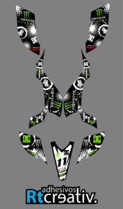 ADHESIVOS Y PEGATINAS DE VINILO PARA YAMAHA YFZ 450 Rt007-02