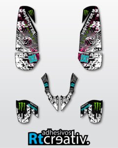 ADHESIVOS Y PEGATINAS DE VINILO PARA POLARIS PREDATOR 500 Rt007-02