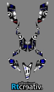 ADHESIVOS Y PEGATINAS DE VINILO PARA YAMAHA YFZ 450 Rt007-03