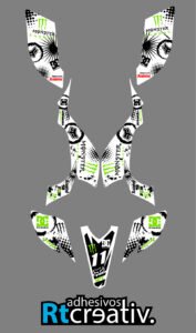 ADHESIVOS Y PEGATINAS DE VINILO PARA YAMAHA YFZ 450 Rt007-05