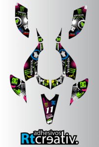 ADHESIVOS Y PEGATINAS DE VINILO PARA YAMAHA YFZ 450 Rt007-06
