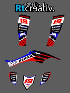 ADHESIVOS Y PEGATINAS DE VINILO PARA HONDA TRX 400 Rt008-03