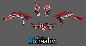 ADHESIVOS Y PEGATINAS DE VINILO PARA HONDA TRX 450 Rt008-09