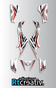 ADHESIVOS Y PEGATINAS DE VINILO PARA SUZUKI LTZ 400 Rt016-06
