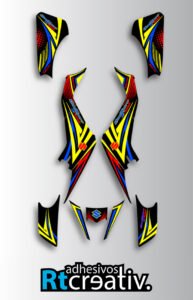 ADHESIVOS Y PEGATINAS DE VINILO PARA SUZUKI LTZ 400 Rt016-07