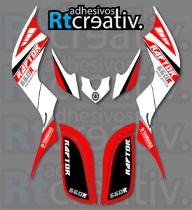 ADHESIVOS Y PEGATINAS DE VINILO PARA YAMAHA RAPTOR 660 Rt010-01