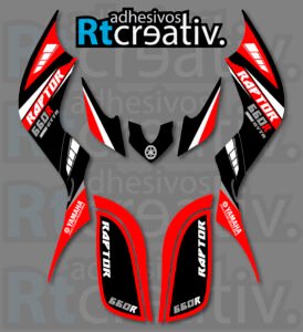 ADHESIVOS Y PEGATINAS DE VINILO PARA YAMAHA RAPTOR 660 Rt010-03