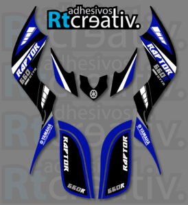 ADHESIVOS Y PEGATINAS DE VINILO PARA YAMAHA RAPTOR 660 Rt010-04
