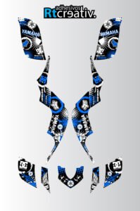 ADHESIVOS Y PEGATINAS DE VINILO PARA YAMAHA RAPTOR 660 Rt001-02