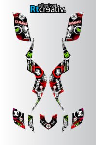 ADHESIVOS Y PEGATINAS DE VINILO PARA YAMAHA RAPTOR 660 Rt001-02