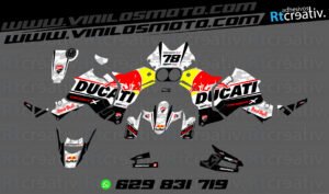 ADHESIVOS Y PEGATINAS DE VINILO DUCATI DESERTX Rt004-02
