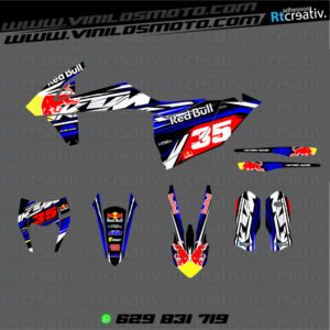 ADHESIVOS Y PEGATINAS DE VINILO KTM ENDURO Y CROSS Rt001-02